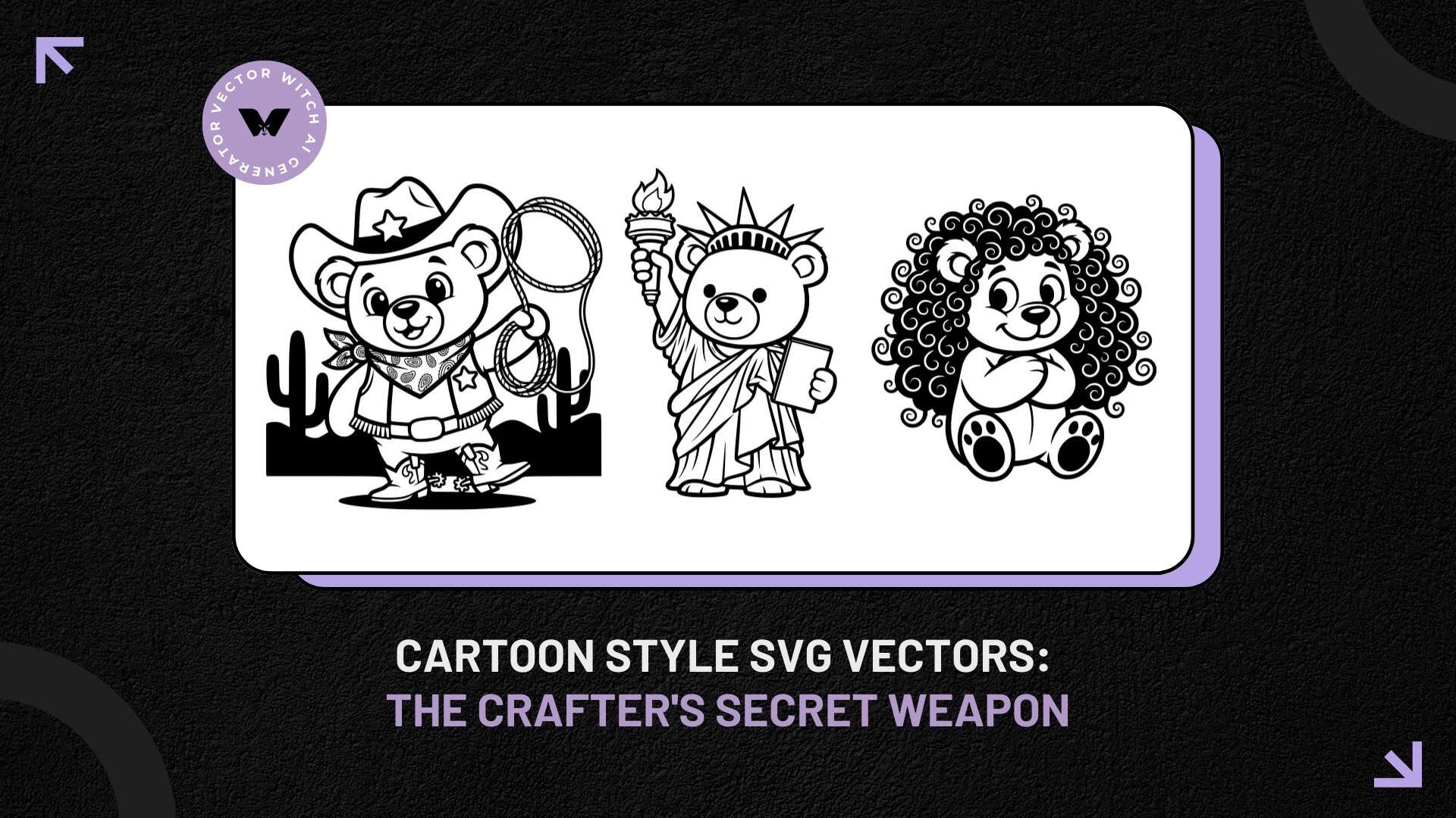 Wektory SVG w stylu Cartoon dla rękodzielników i projektantów