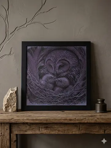 Canvas engraving