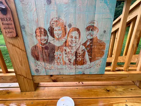 Deck memorial hanging