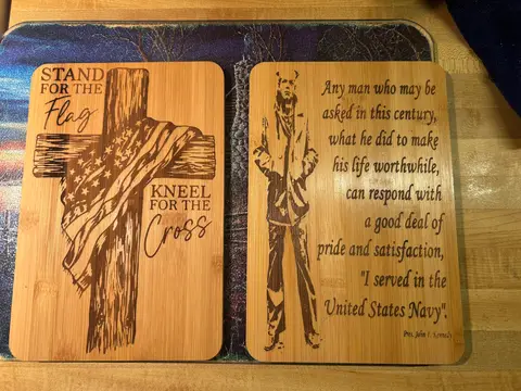 Laser cut.