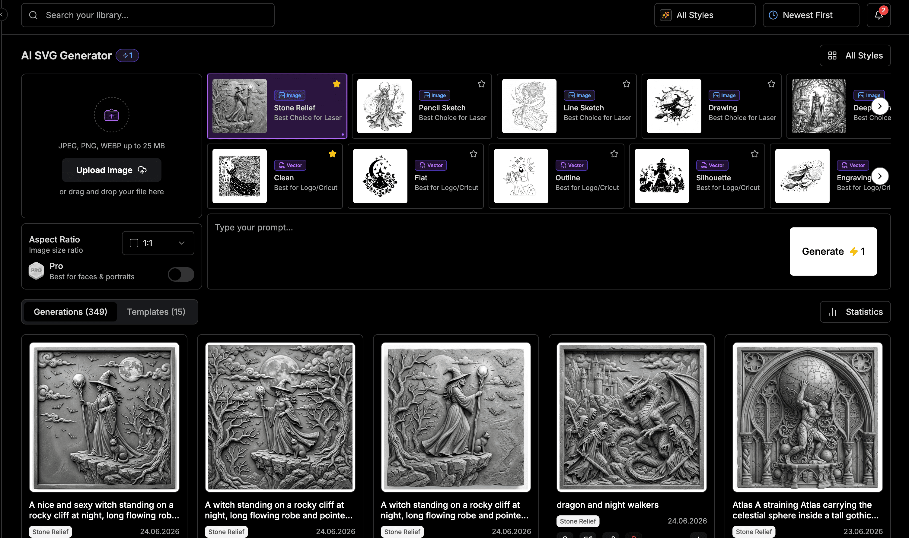 Der neue Stone Relief Stil