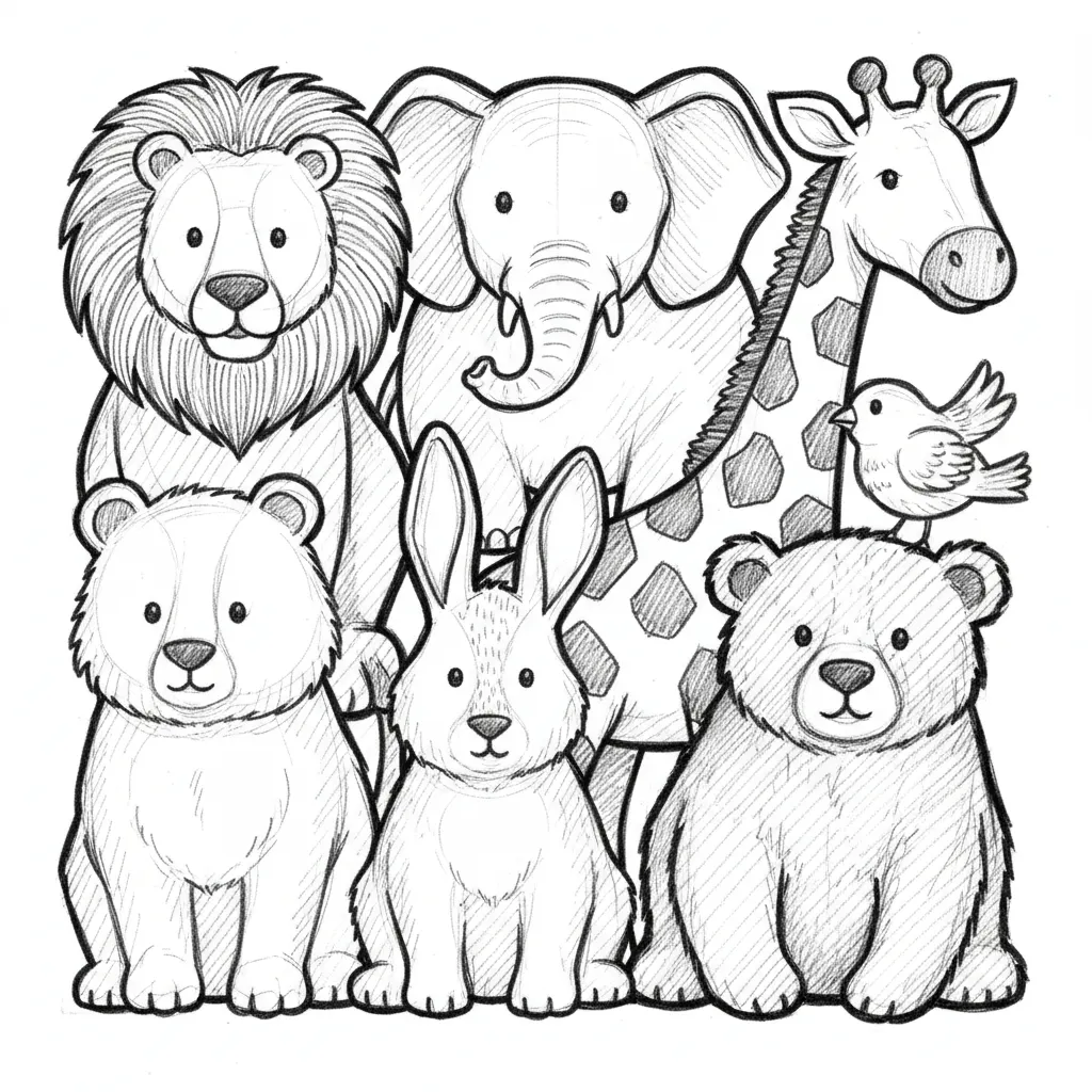 nursery cut out animals