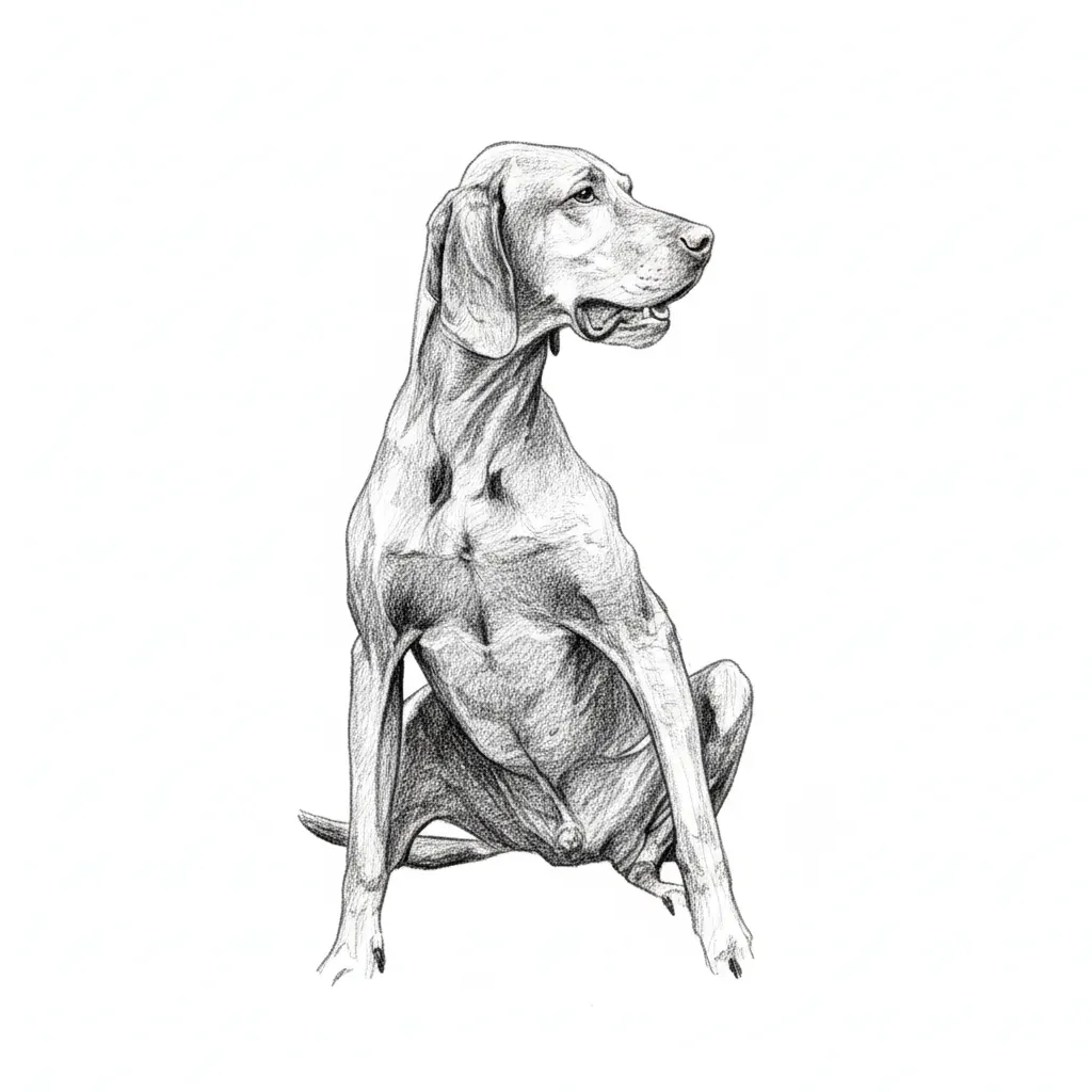 Pencil Sketch Imagem raster