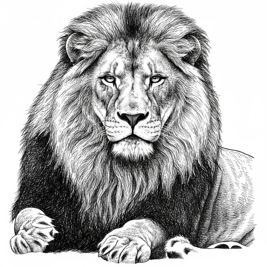 create a vector image of a lion with a svg file extension