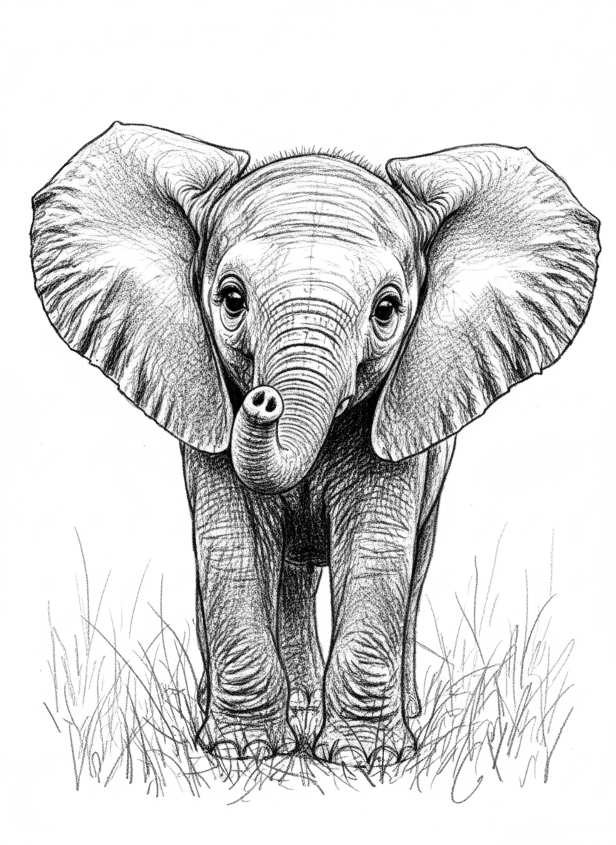 Pencil Sketch Immagine raster