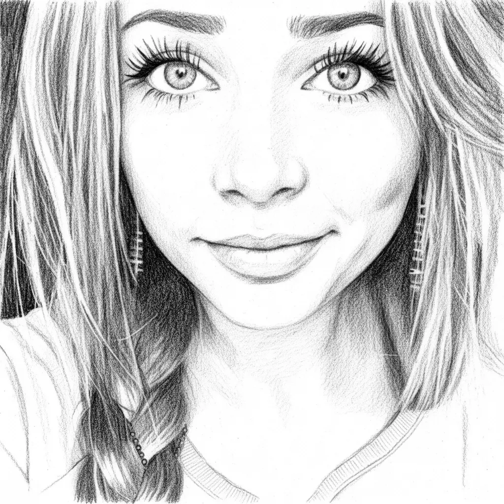 Grafica vettoriale in stile pencil-sketch