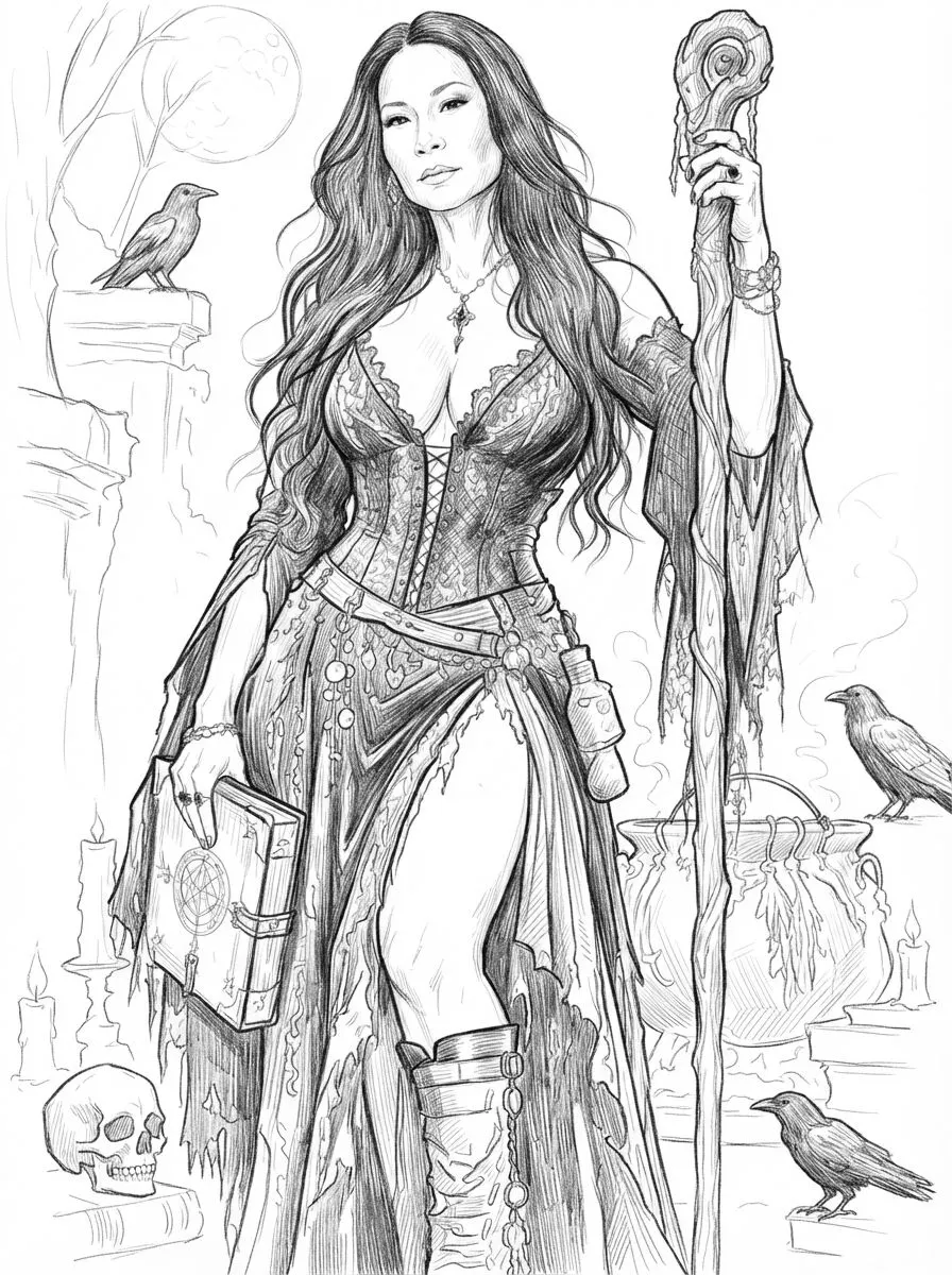 Pencil Sketch Imagem raster