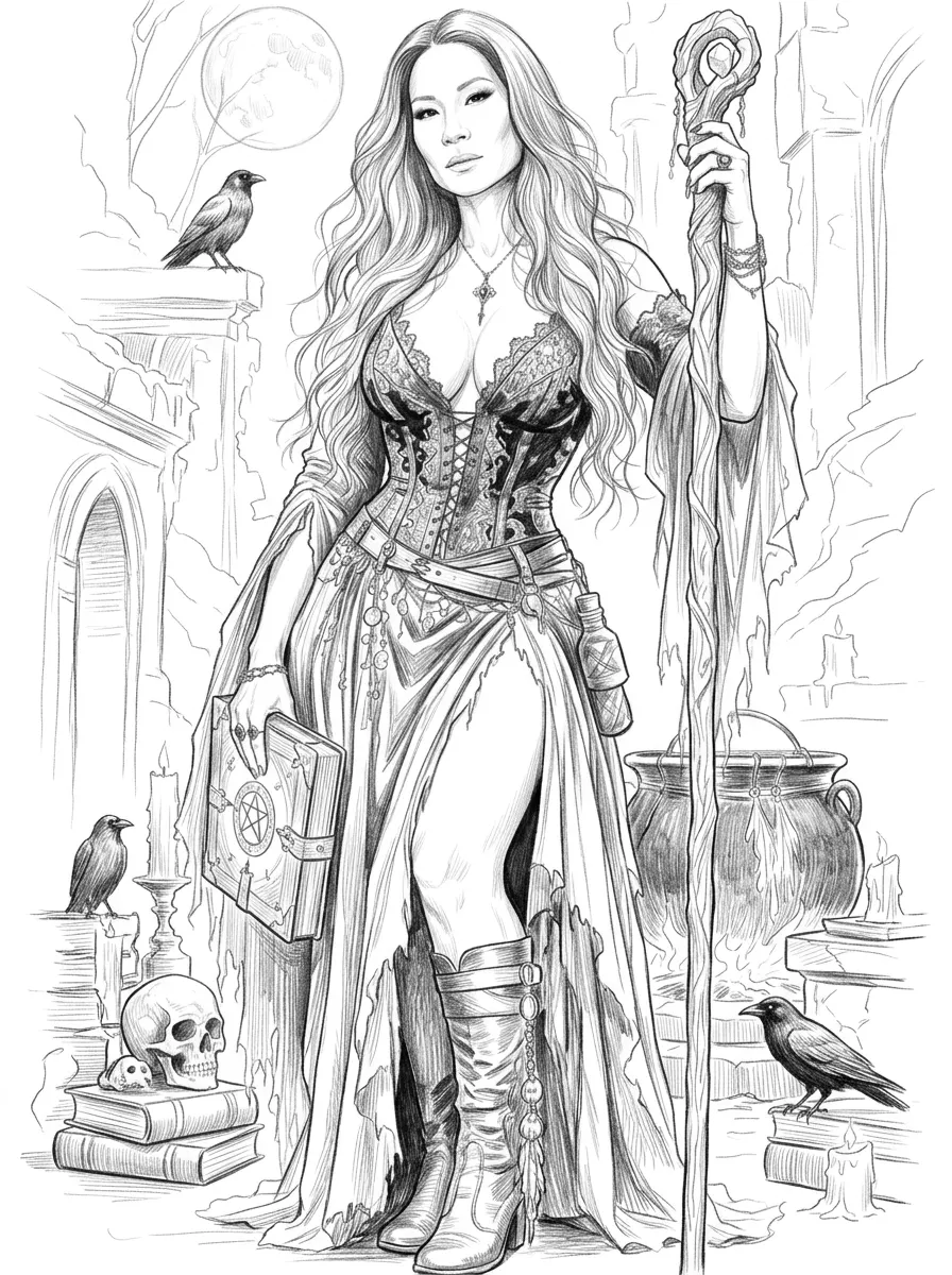 Pencil Sketch Imagem raster