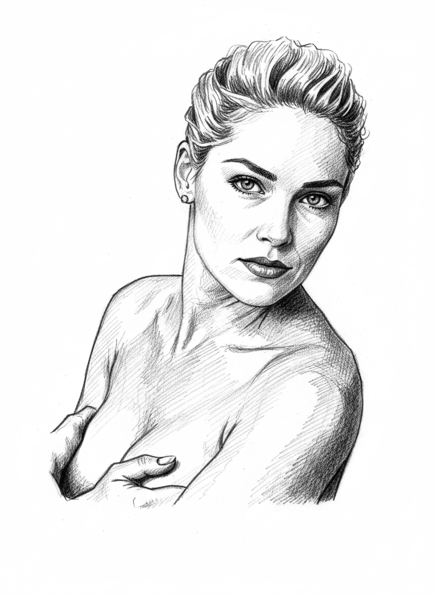 Pencil Sketch Immagine raster