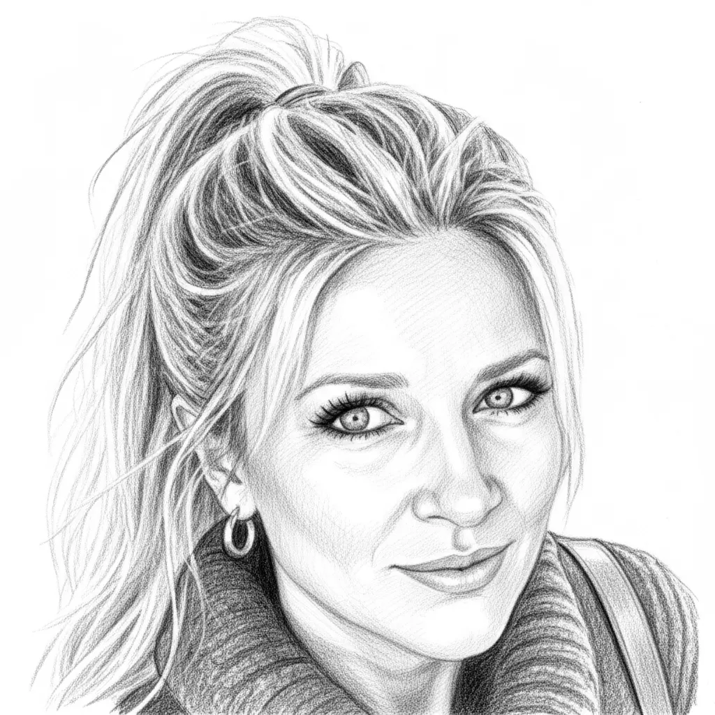 Grafica vettoriale in stile pencil-sketch