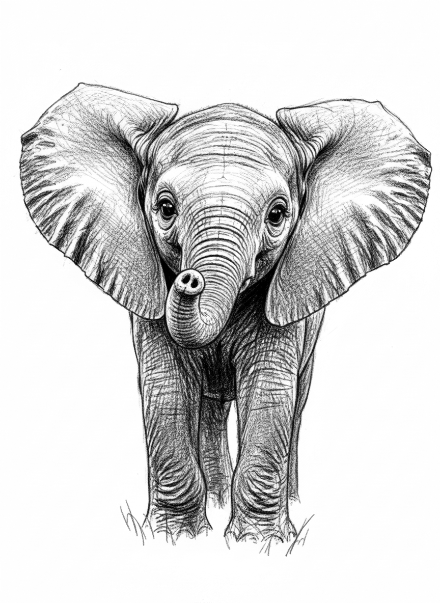 Pencil Sketch Immagine raster