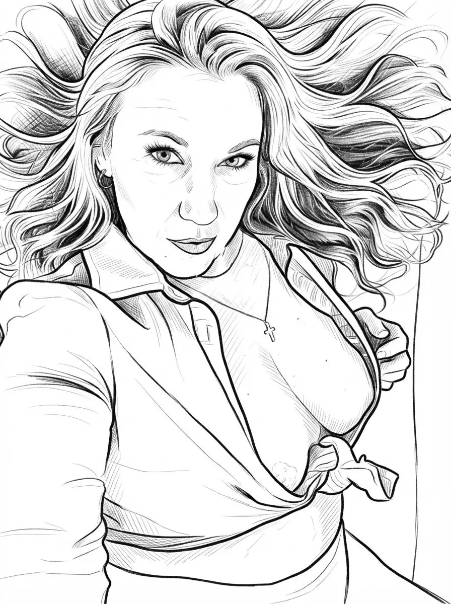 Pencil Sketch Imagem raster