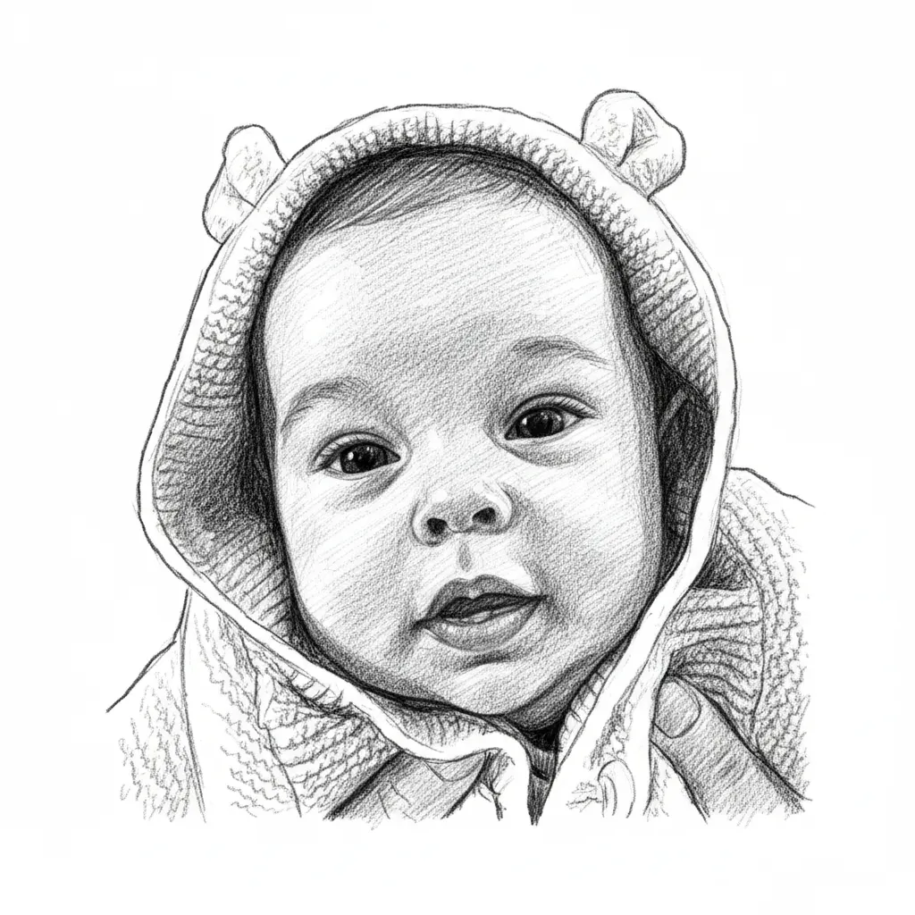 Pencil Sketch Rasterbild