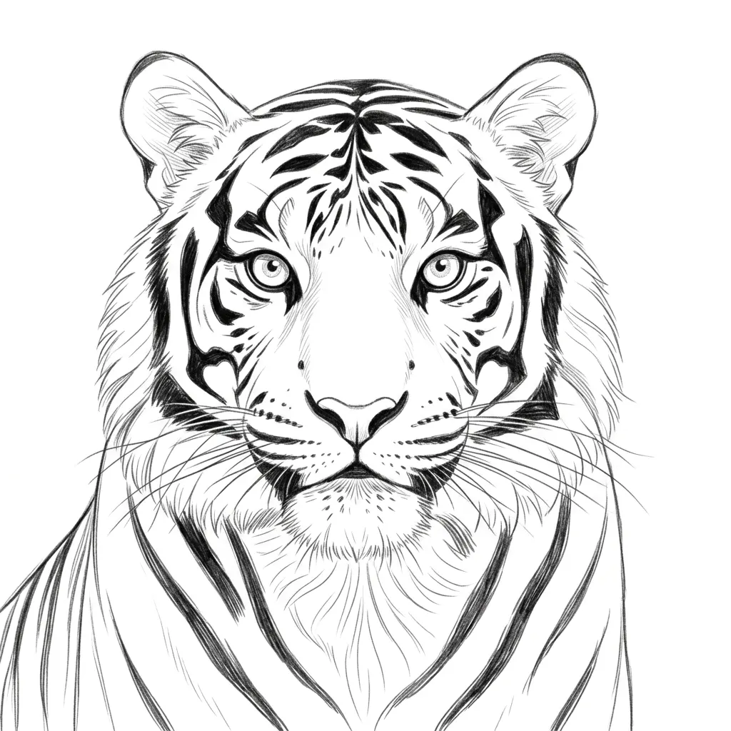 Pencil Sketch Rasterbild