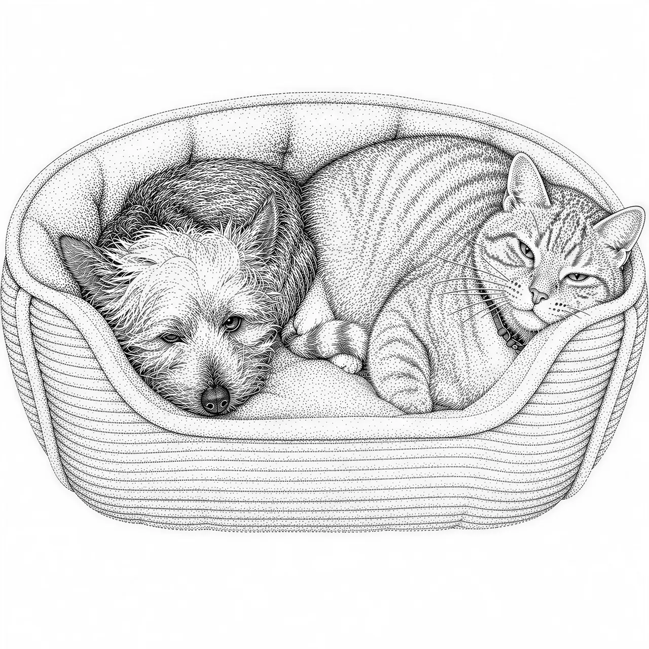 Graphique vectoriel de style stipple
