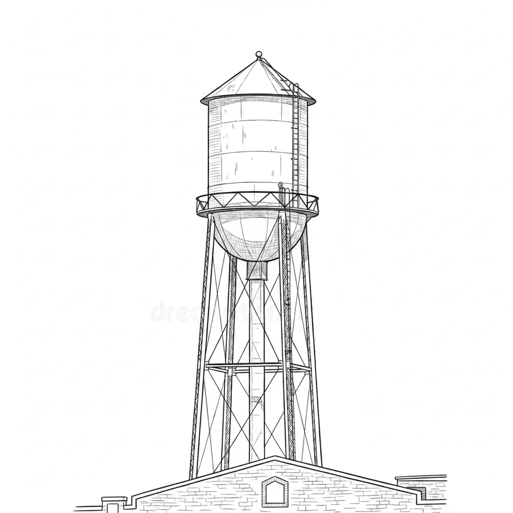 line-sketch style vector graphic