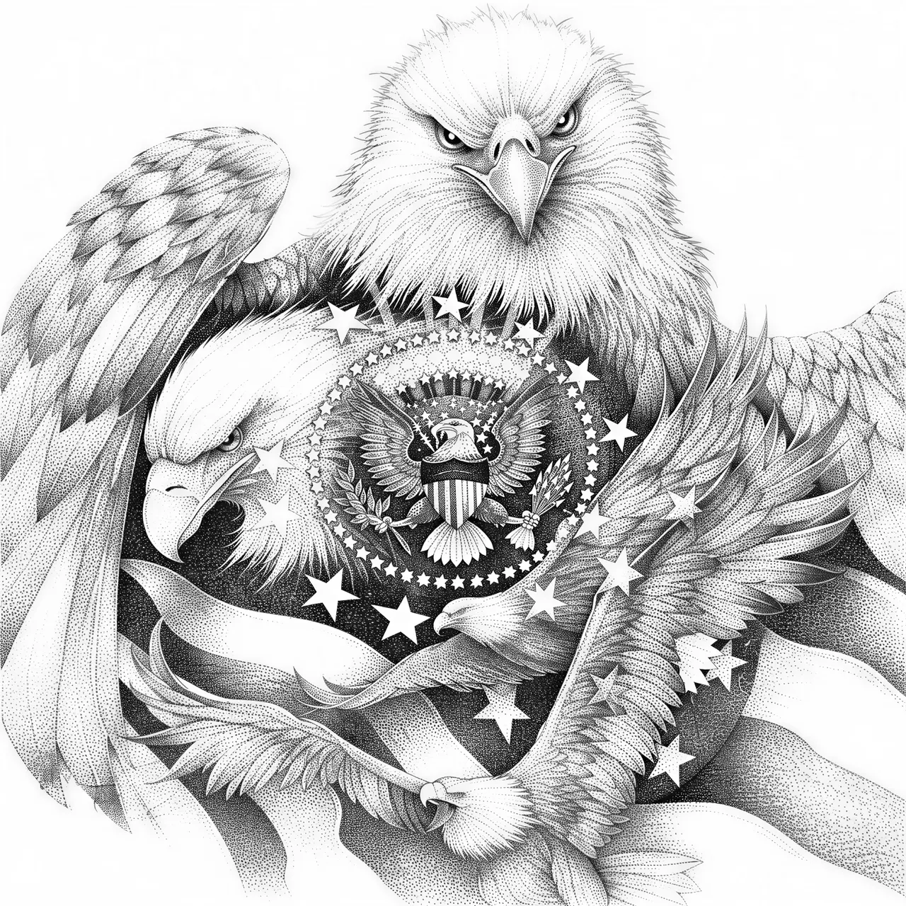 Grafika wektorowa w stylu stipple