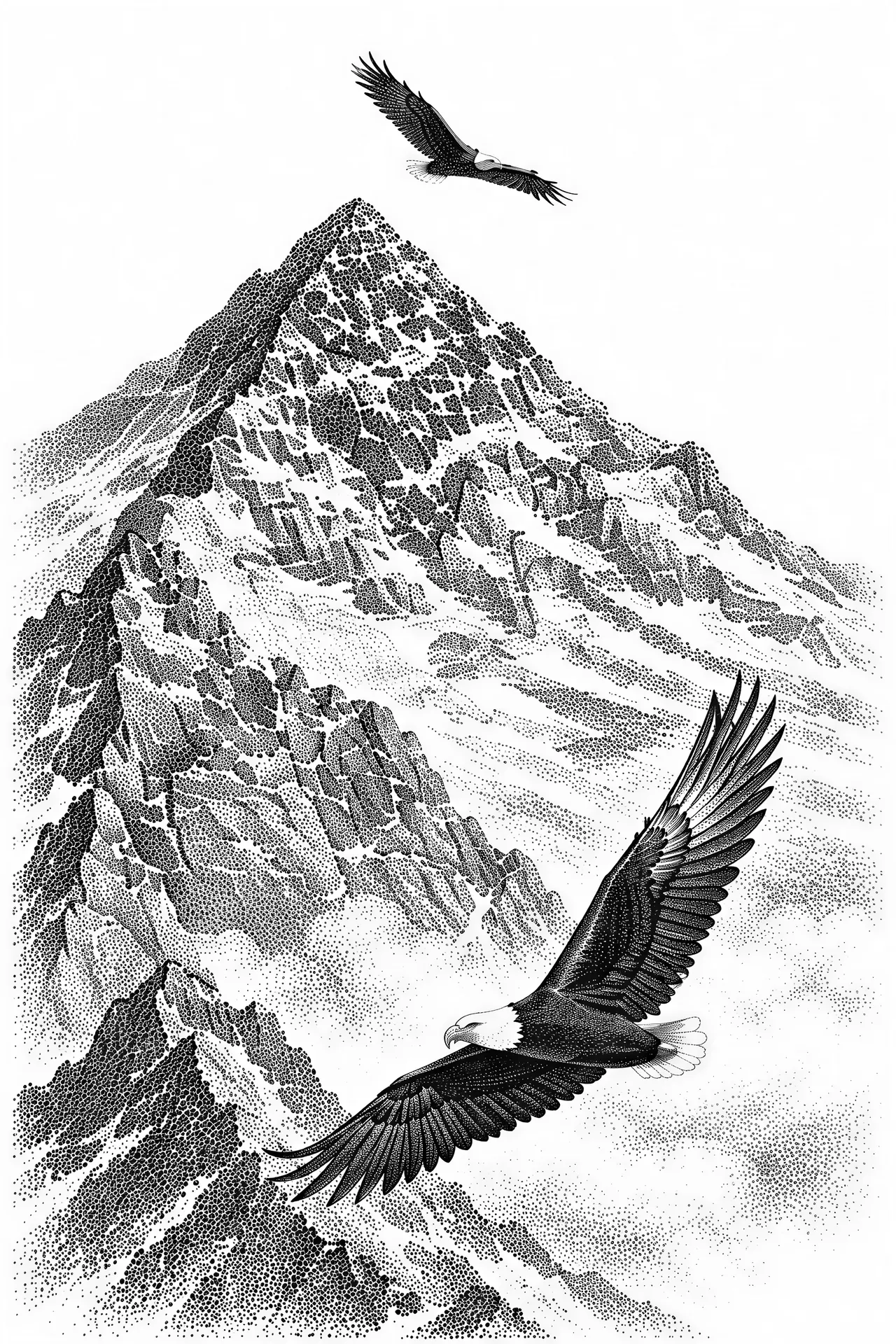 Graphique vectoriel de style stipple