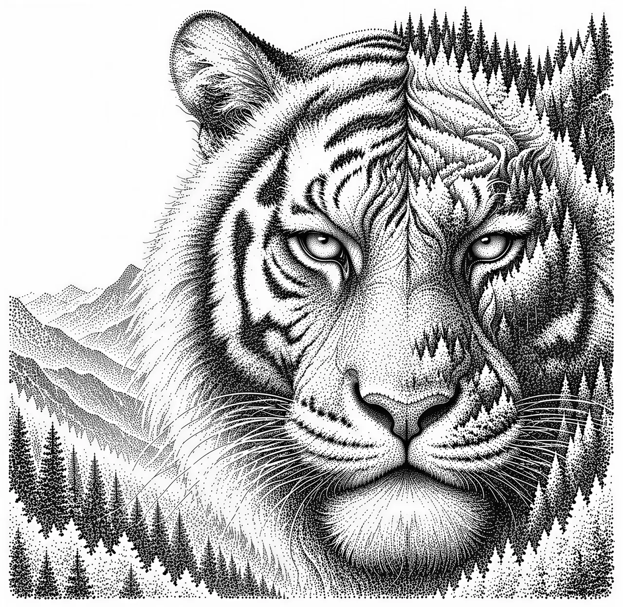 Stipple Rasterbild