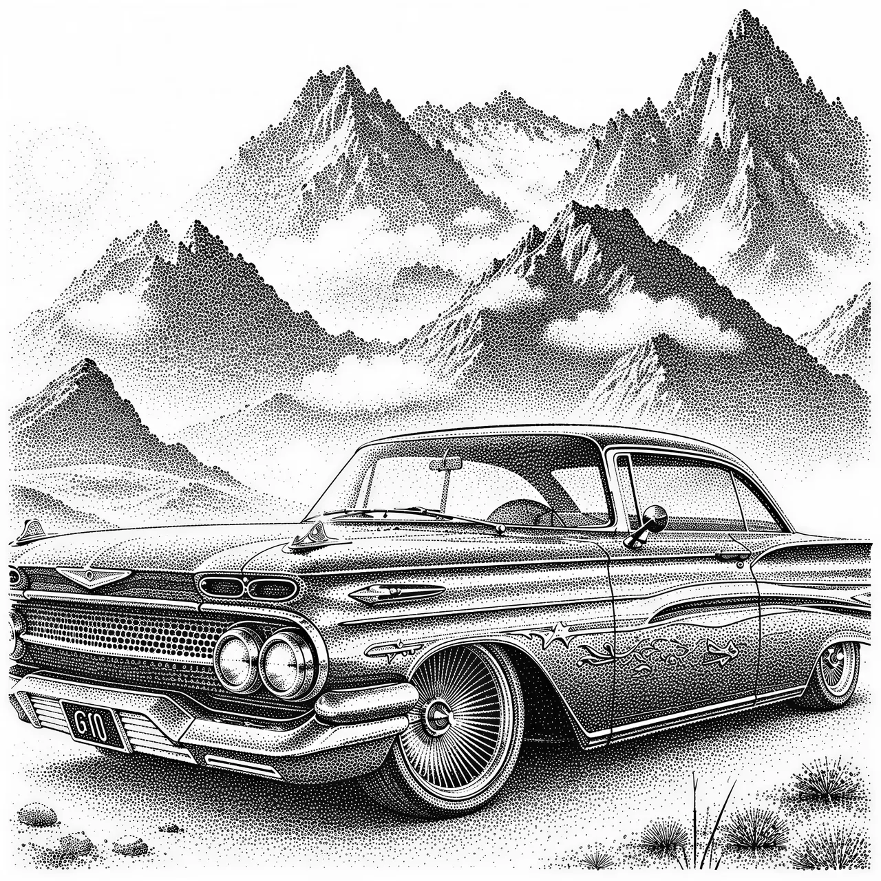 Stipple Rasterbild