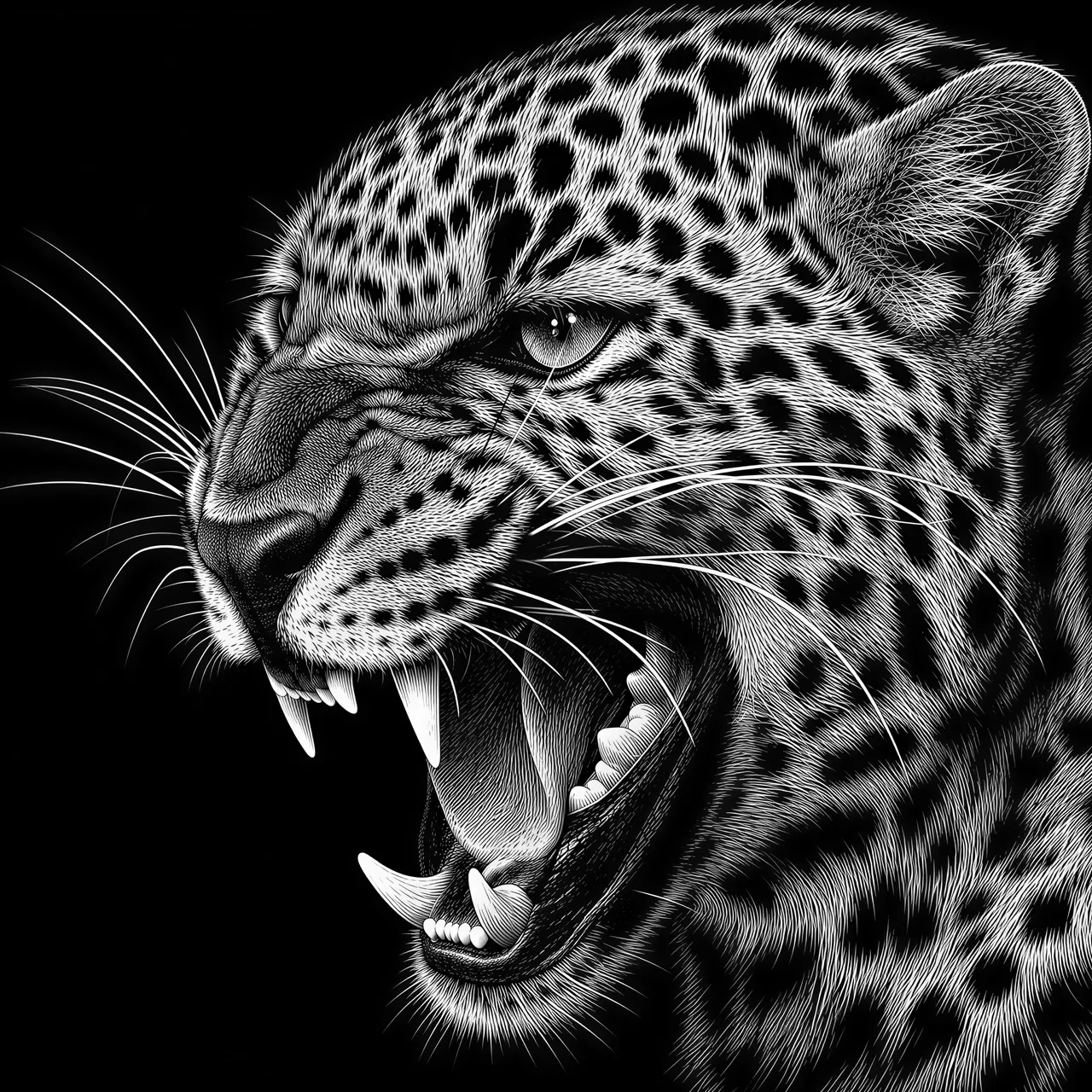 Graphique vectoriel de style scratchboard