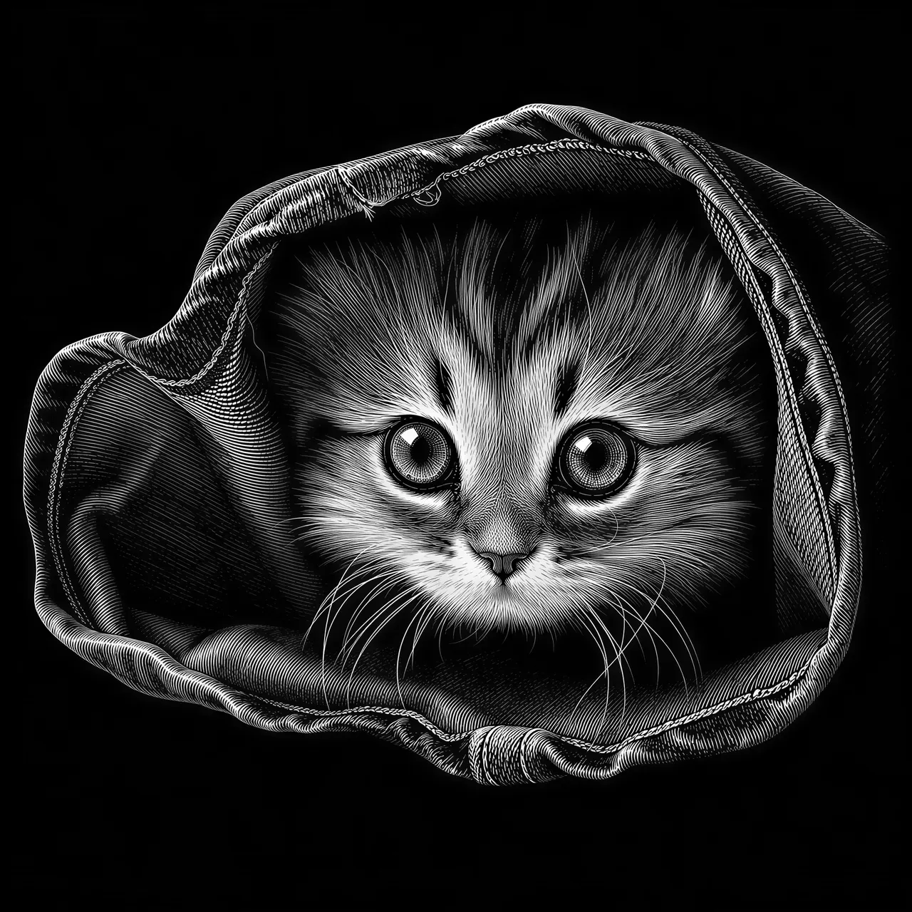 Graphique vectoriel de style scratchboard