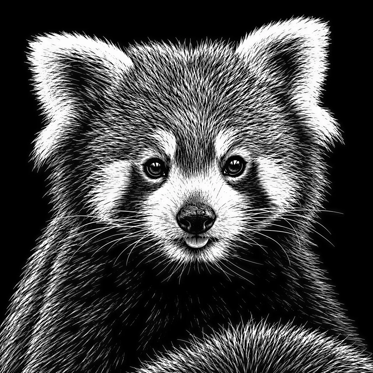 Graphique vectoriel de style scratchboard
