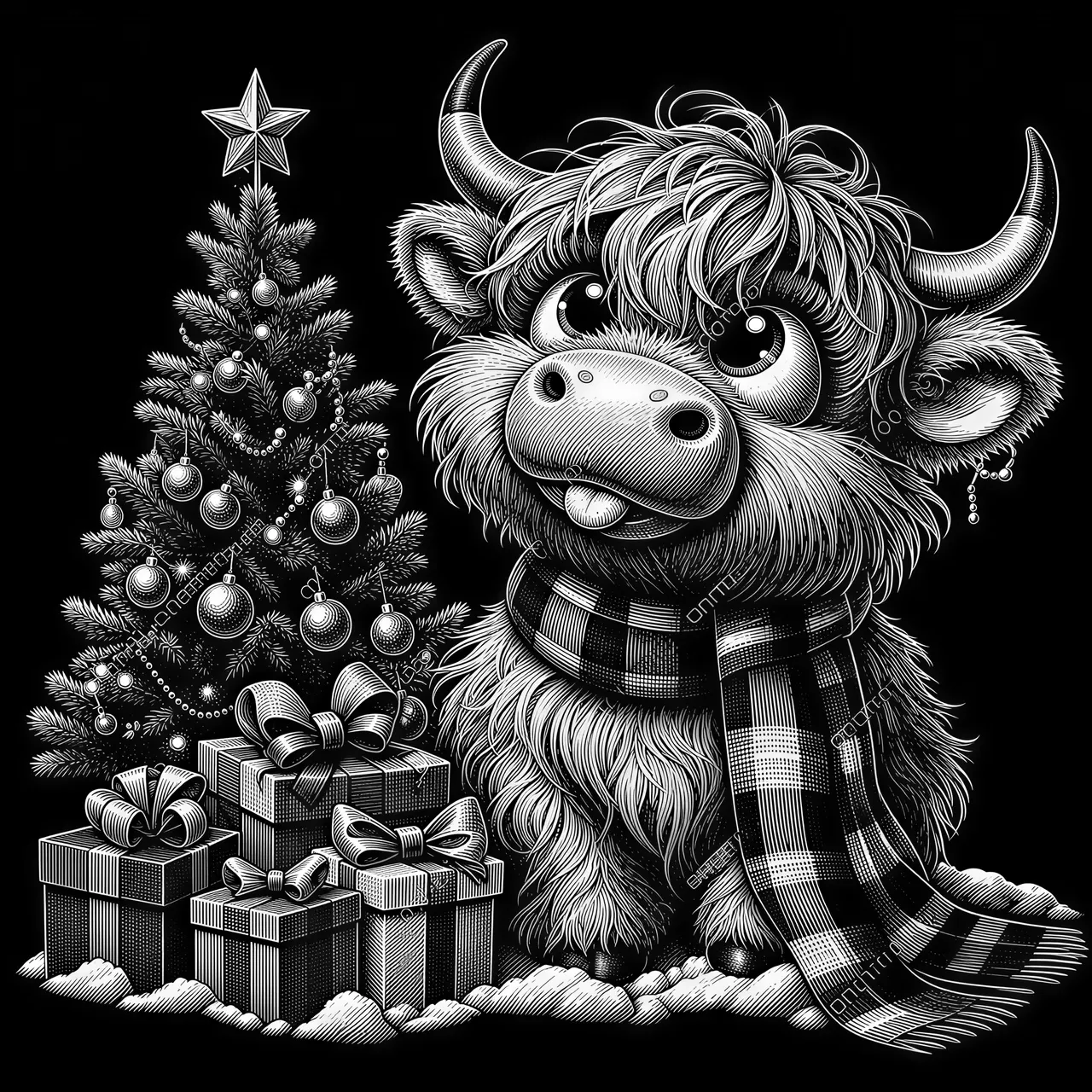 Scratchboard Image matricielle