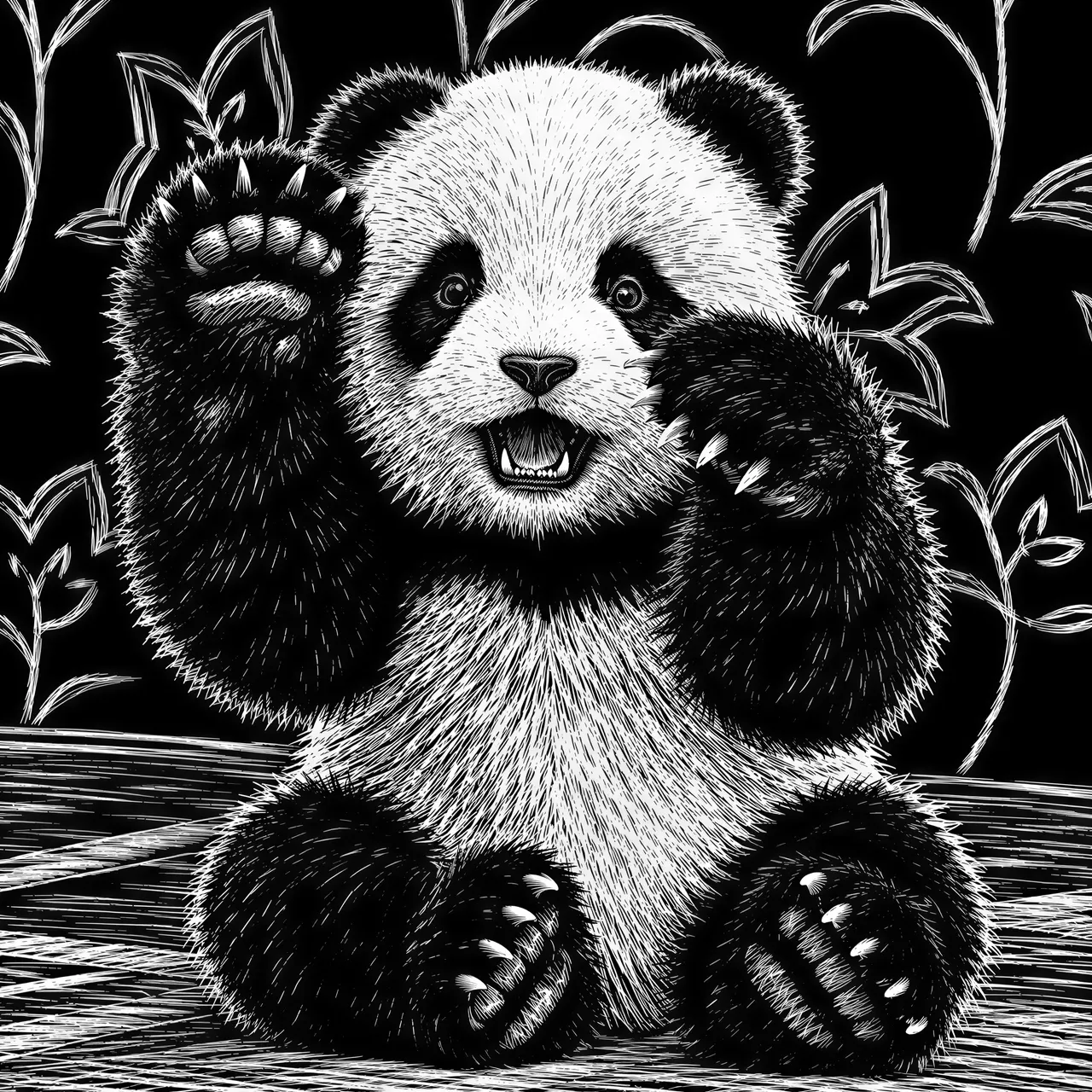 Graphique vectoriel de style scratchboard