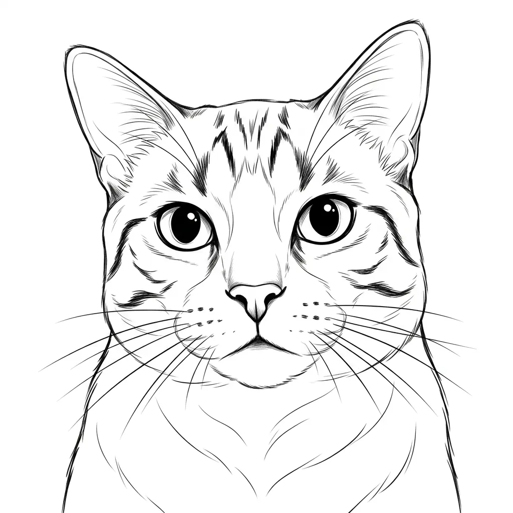 Make a vector file of this cat