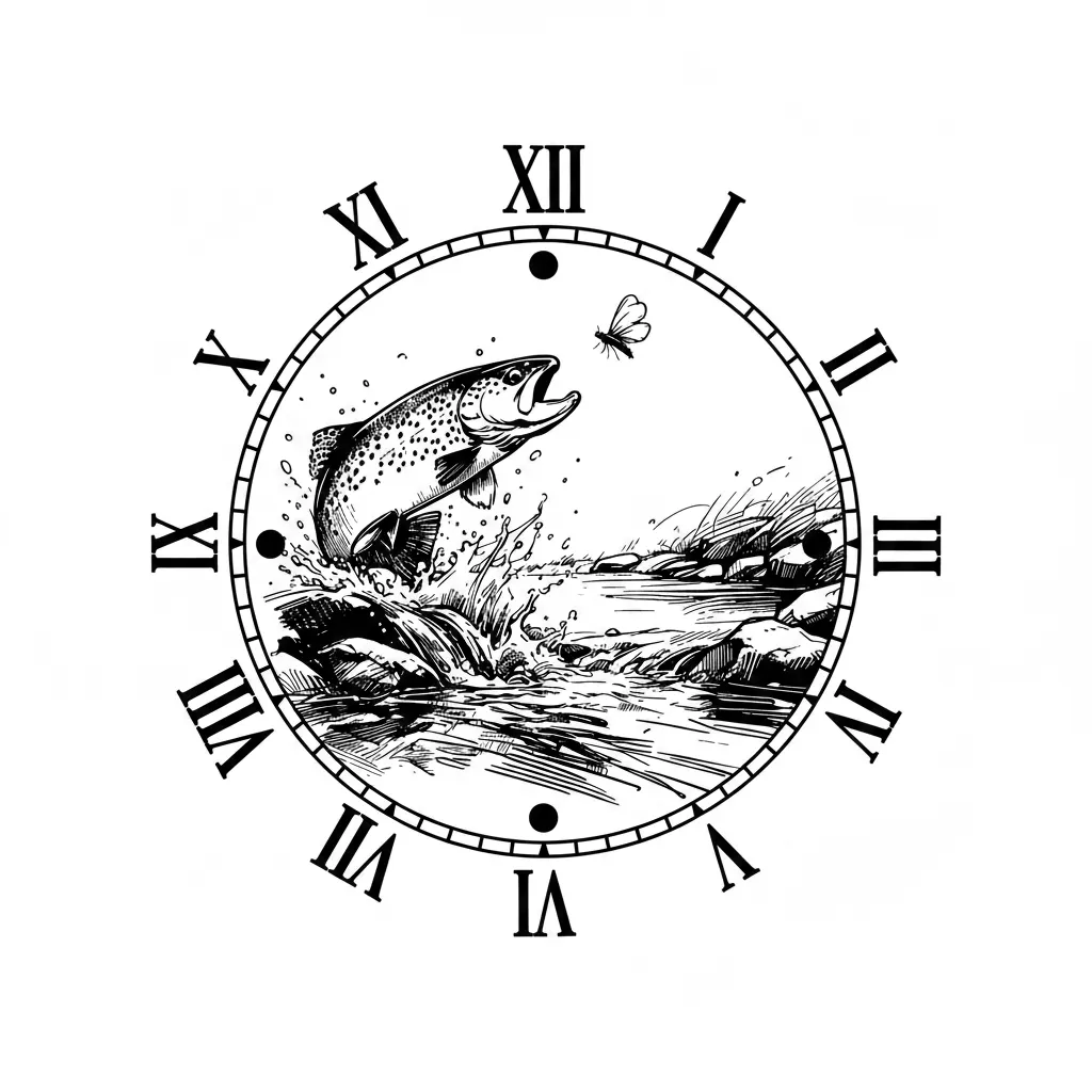This image as a clock face without the arms