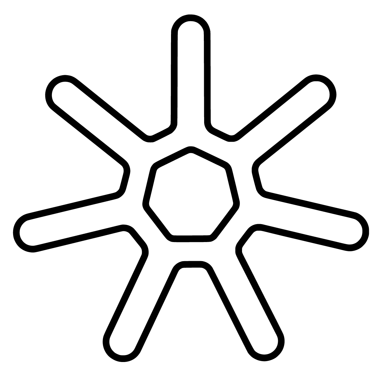 Vektorgrafik im Stil outline