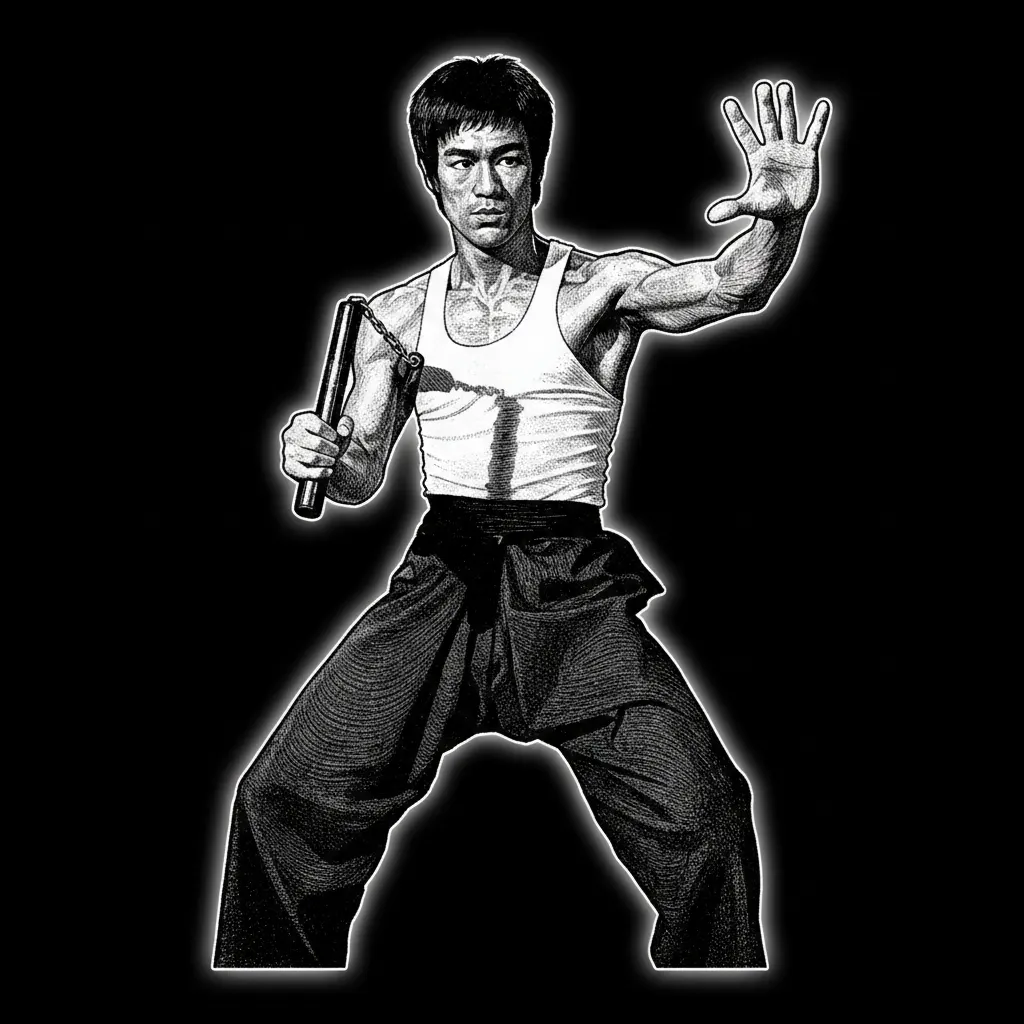Remove the background, make it black, the person in a dollar line raster and with glow around the persone for contrast everything black and white