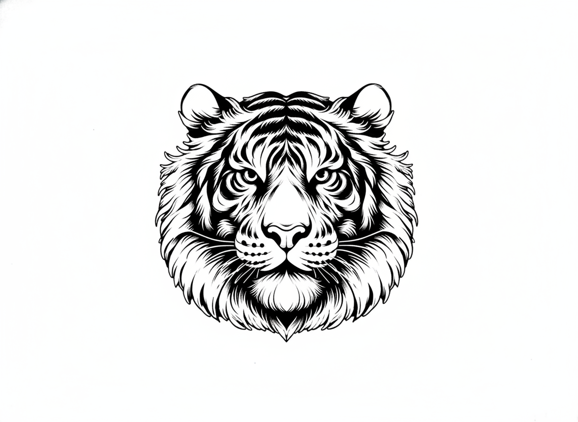 Line Sketch Rasterafbeelding