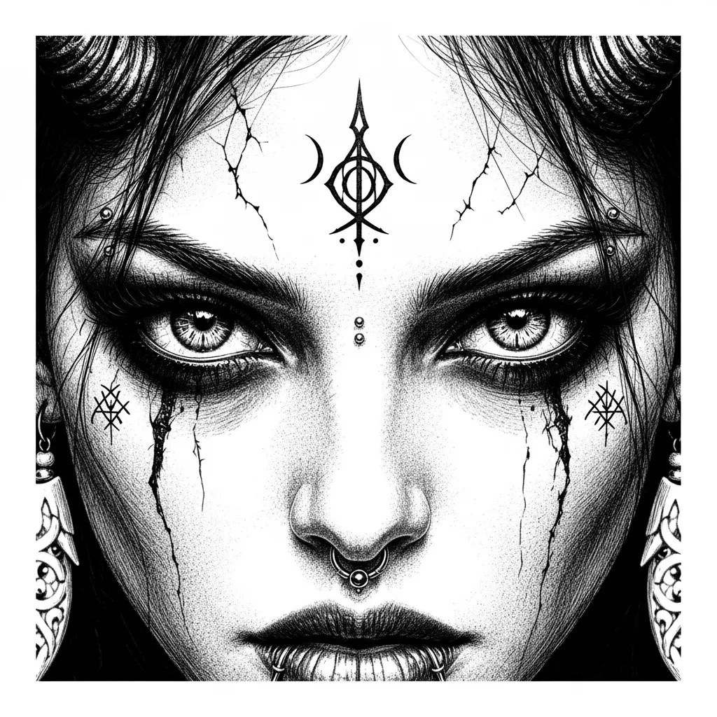 engraving-style style vector graphic