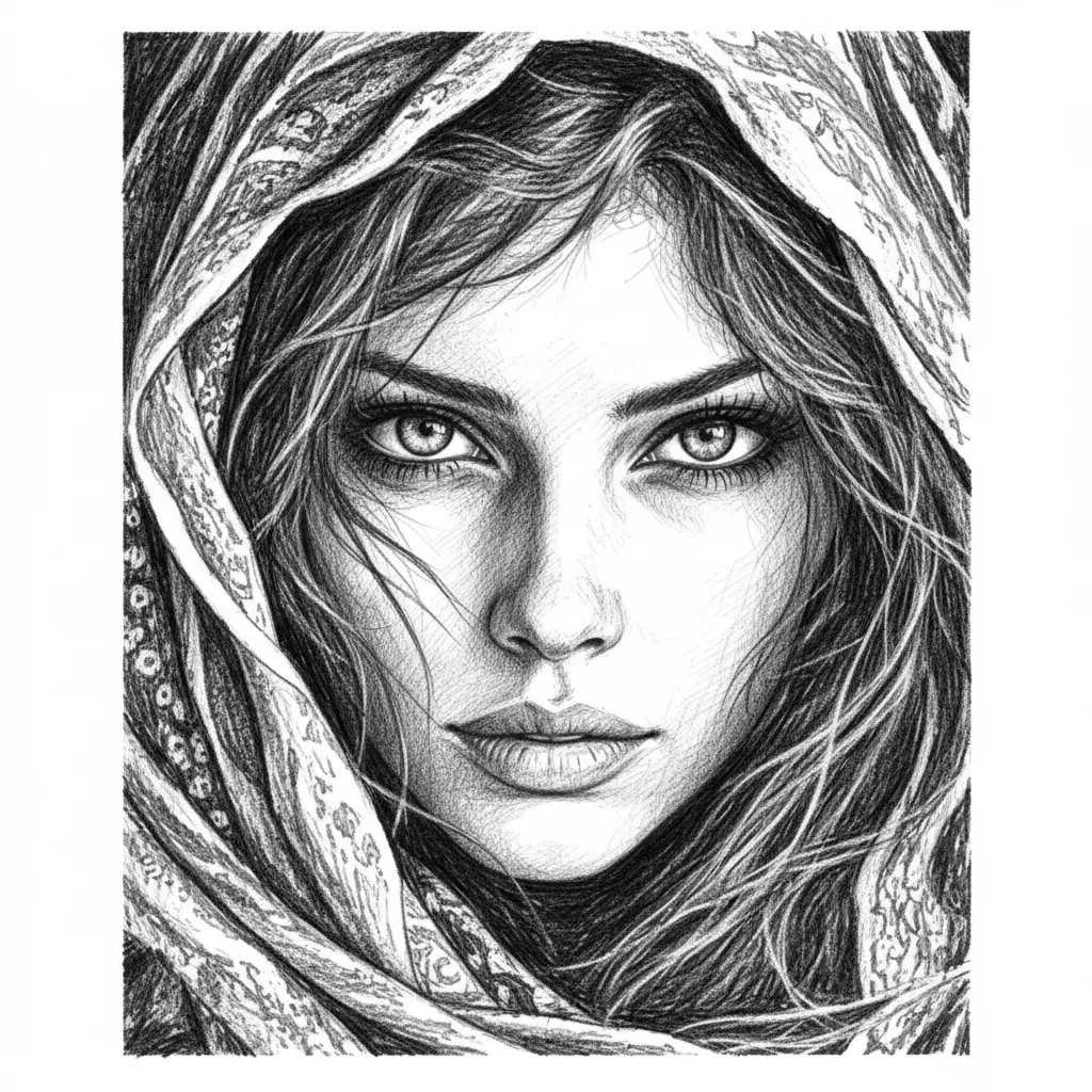 Graphique vectoriel de style pencil-sketch