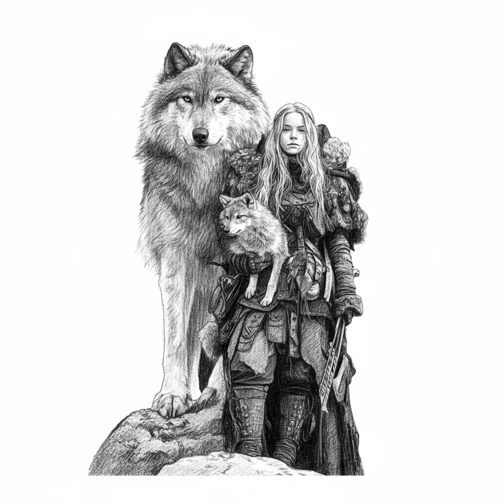 Vektorgrafik im Stil pencil-sketch