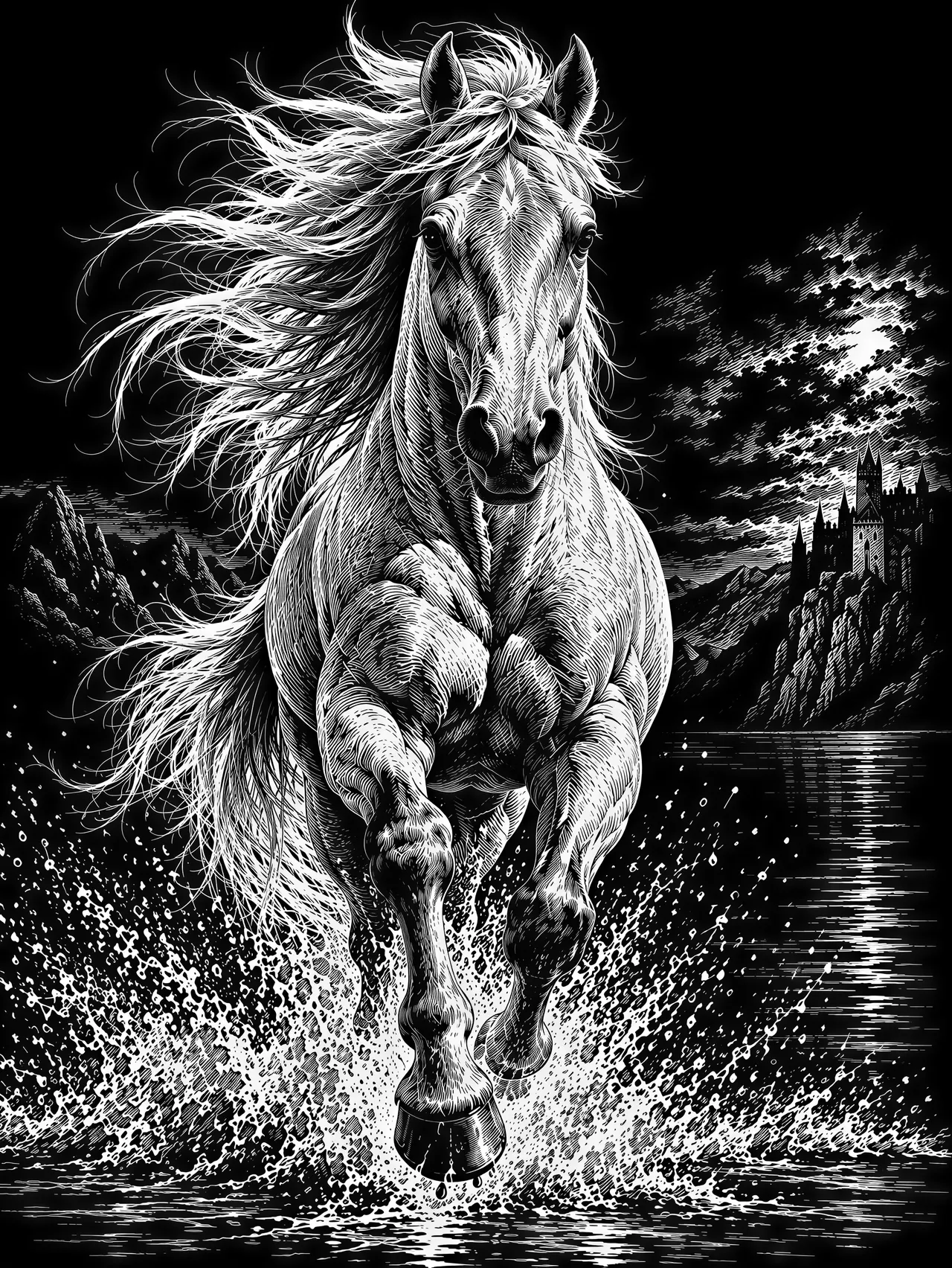 Scratchboard Obraz rastrowy