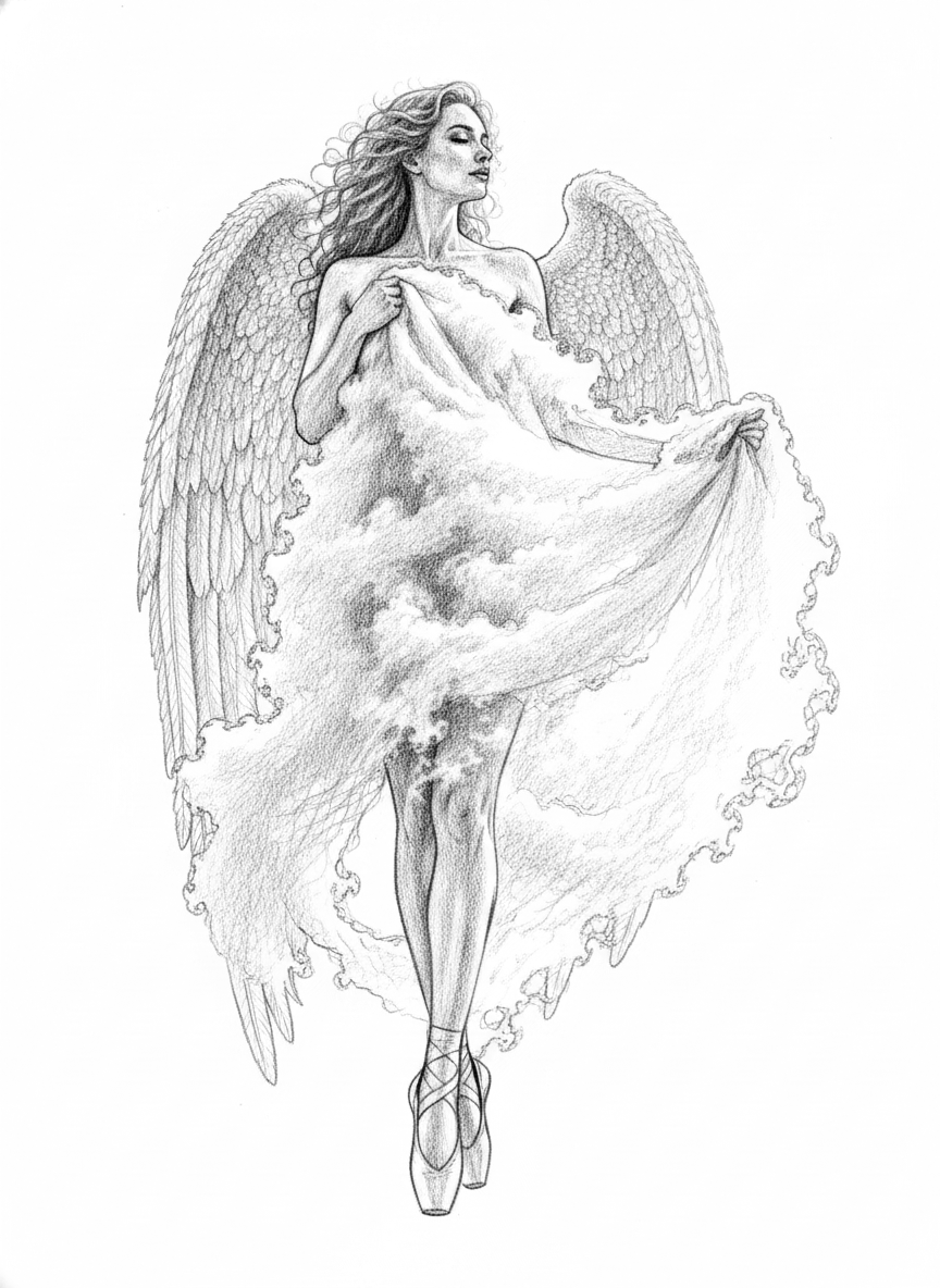 Grafica vettoriale in stile pencil-sketch