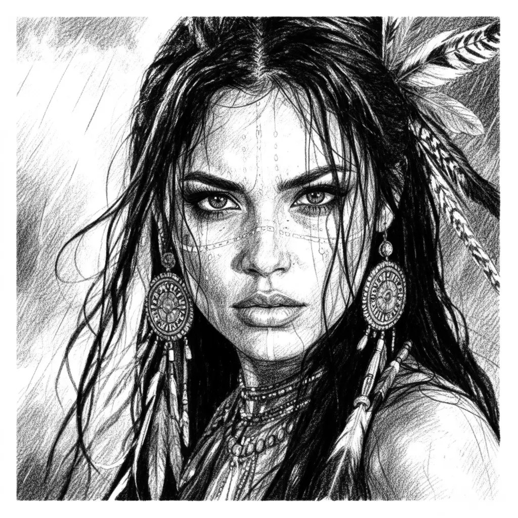 Pencil Sketch Obraz rastrowy