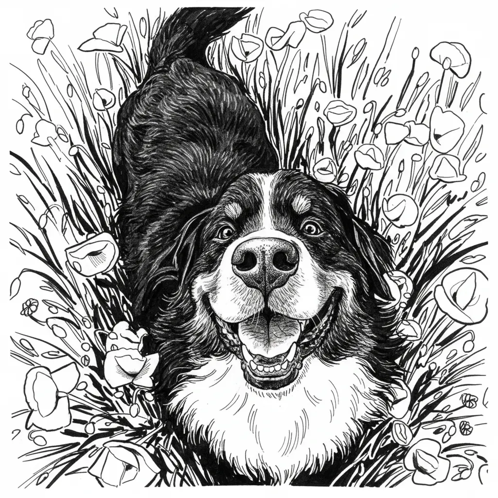 Vektorgrafik im Stil drawing-style
