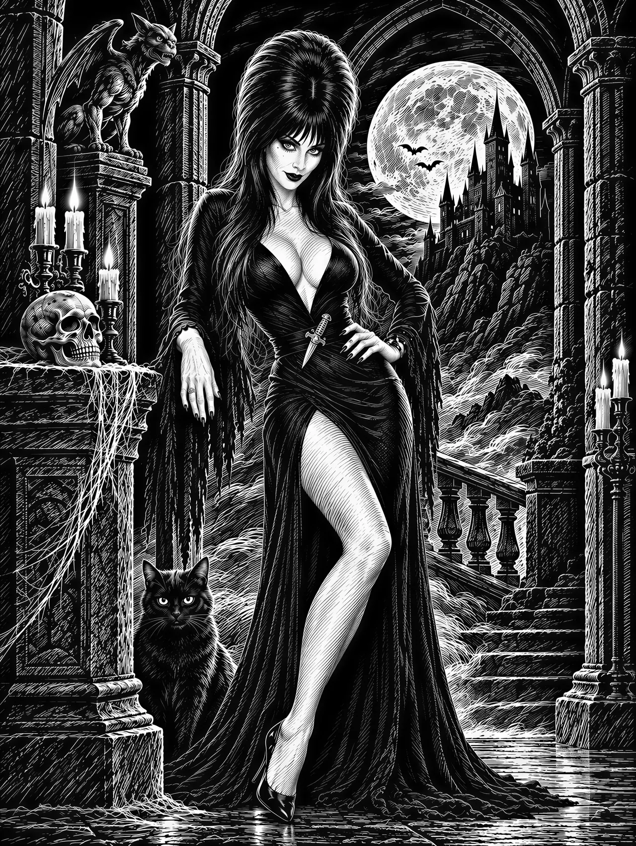 Scratchboard Obraz rastrowy