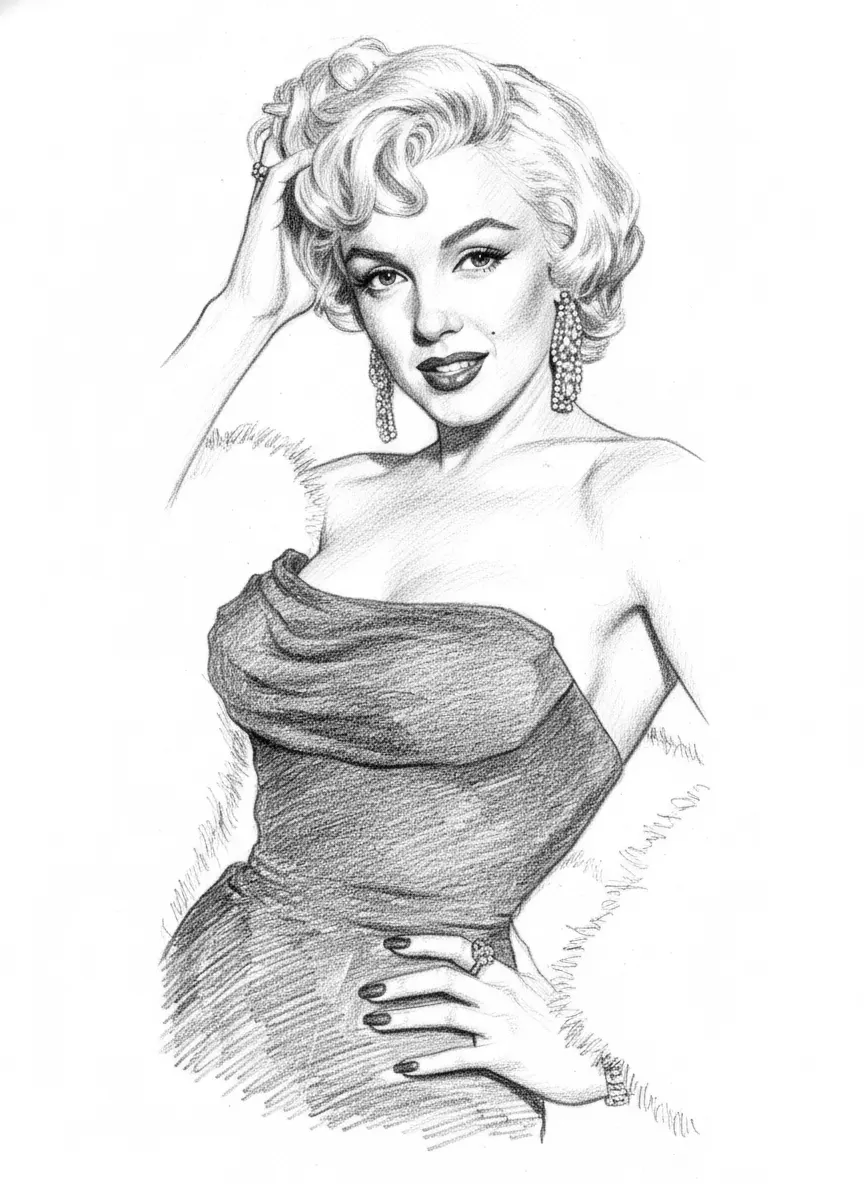 Pencil Sketch Obraz rastrowy