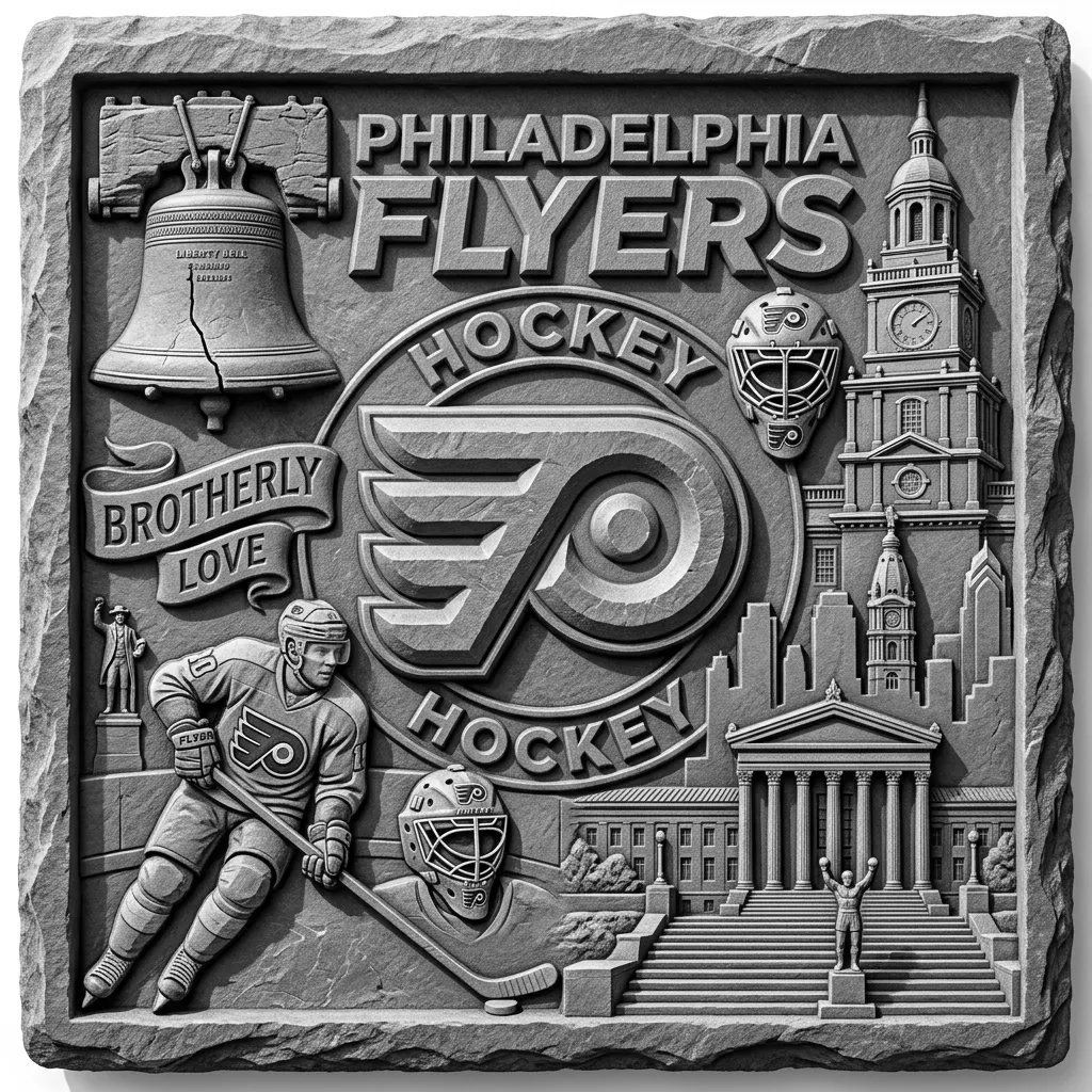 make a very unique 3.5 x 3.5 square slate coaster that is realistic with famous pictures from around the city for Philadelphia FLYERS Hockey and the city