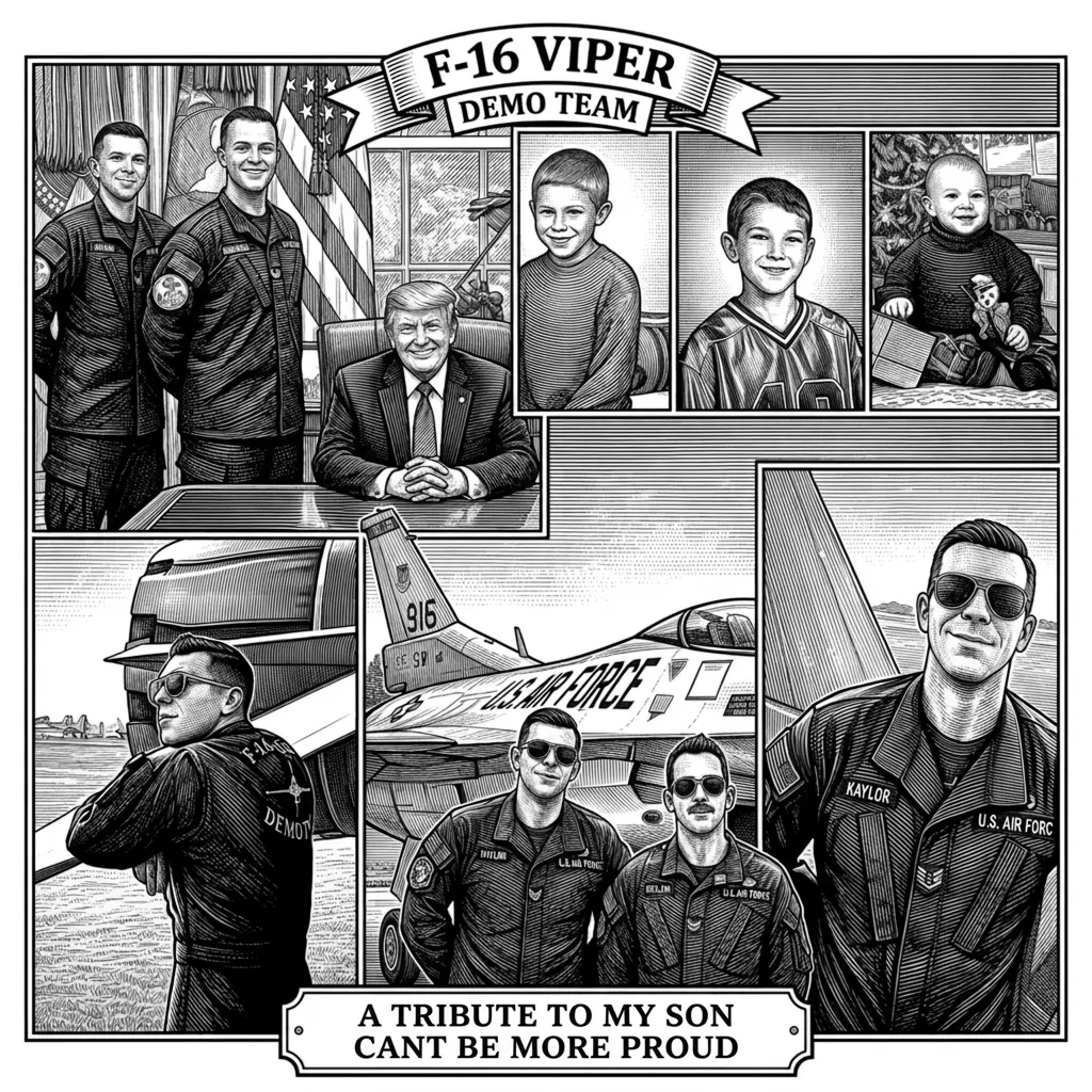 keep every thing the same except at the bottom ,it should  say  A Tribute To My Son  Cant Be  more Proud