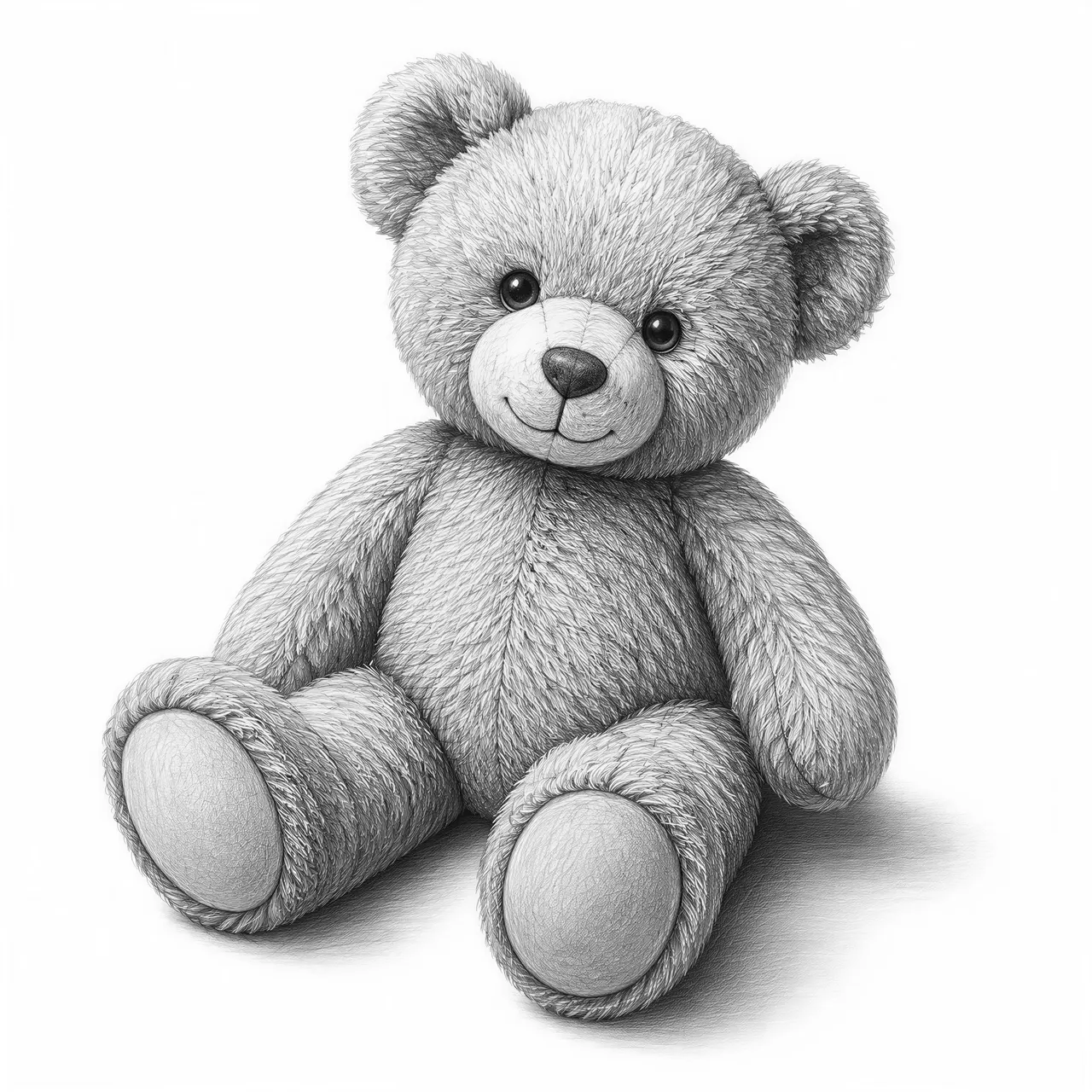create a 3d illusion of a teddy bear