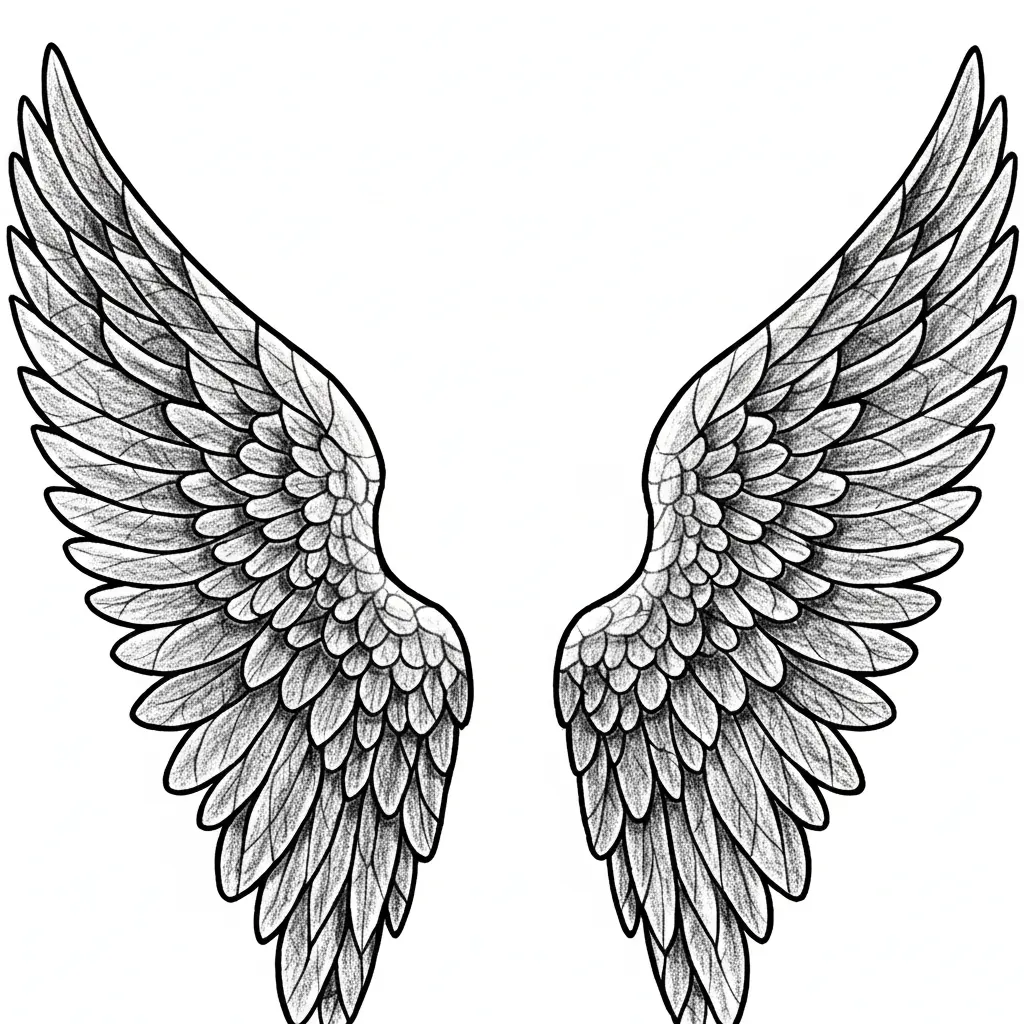 make transparent background under these wings, leave only wide black lines.