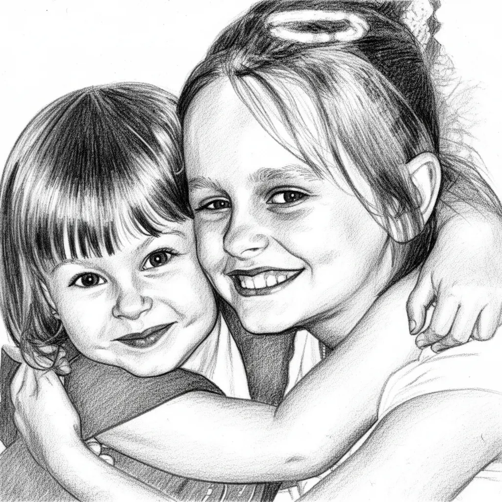 Pencil Sketch Obraz rastrowy