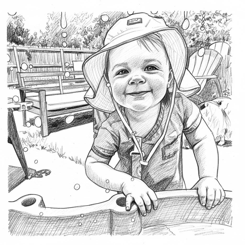 Grafica vettoriale in stile pencil-sketch