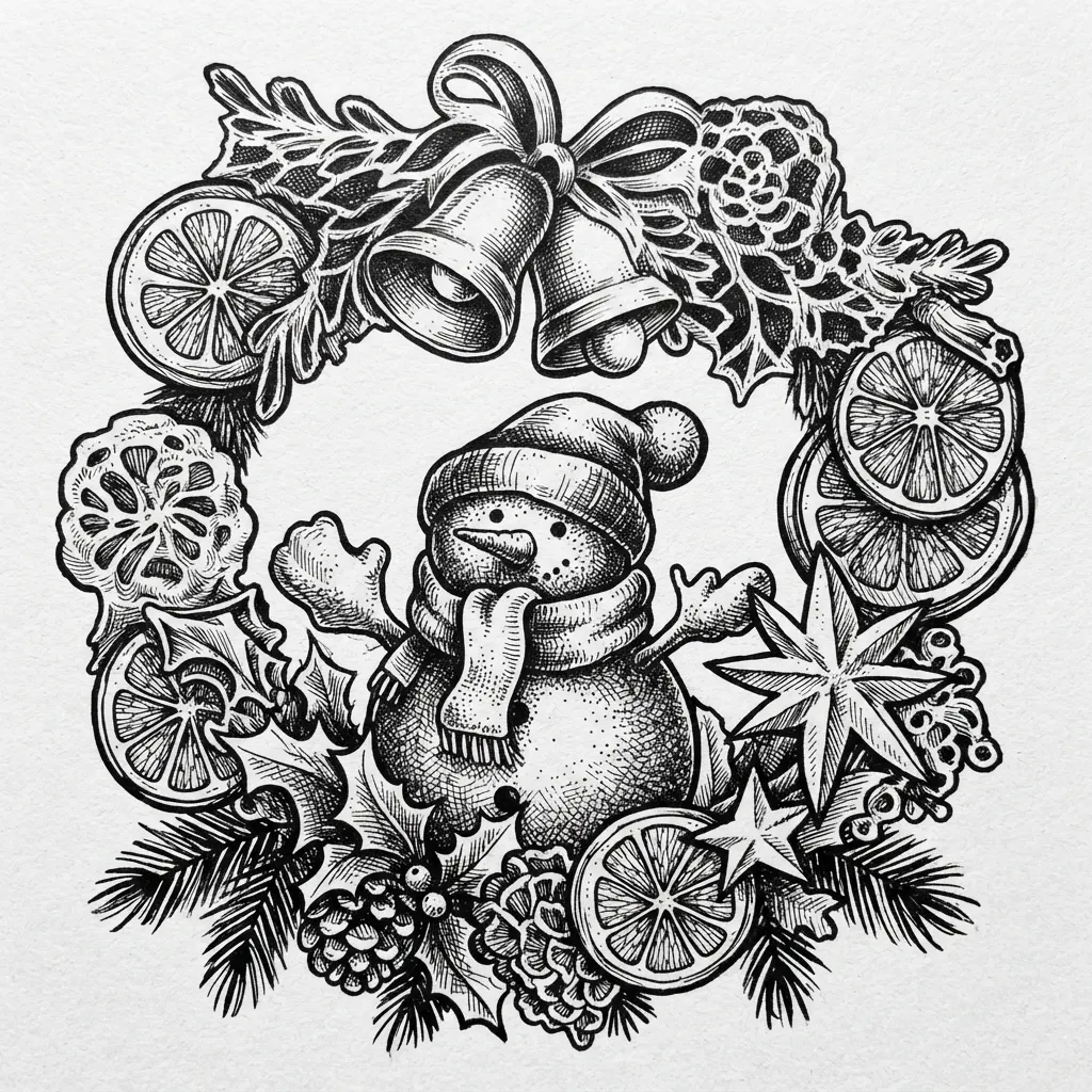 Vektorgrafik im Stil drawing-style